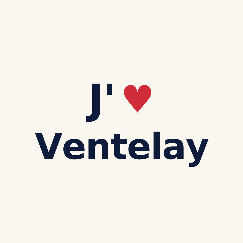 Tasse personnalisée Ventelay — design J'aime Ventelay