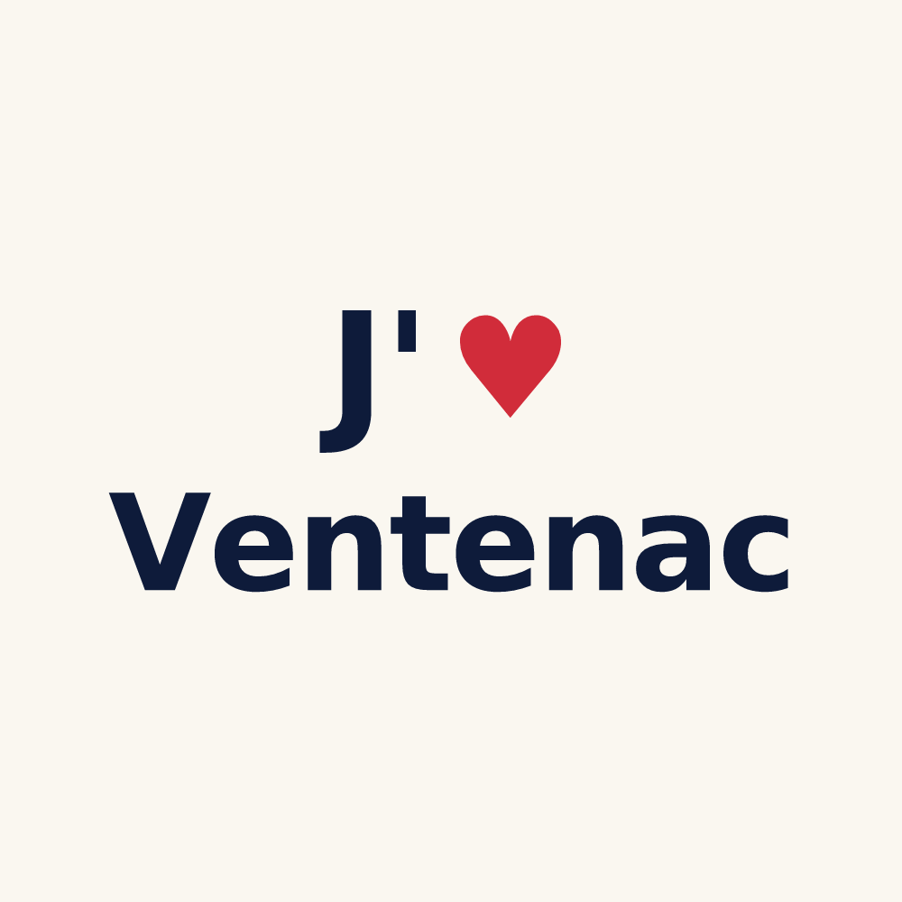 Tasse personnalisée Ventenac — design J'aime Ventenac