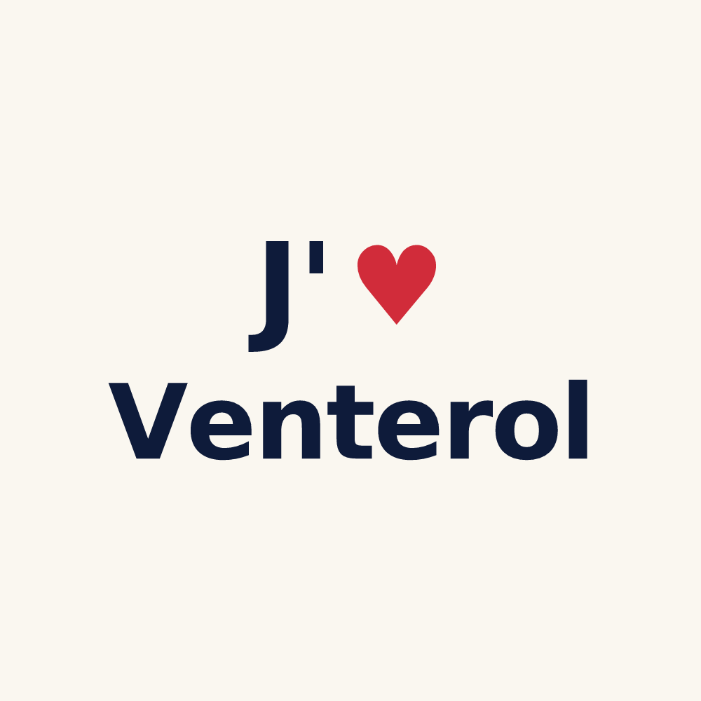 Tasse personnalisée Venterol — design J'aime Venterol