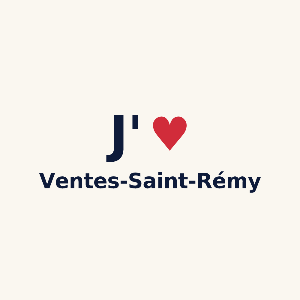 Tasse personnalisée Ventes-Saint-Rémy — design J'aime Ventes-Saint-Rémy