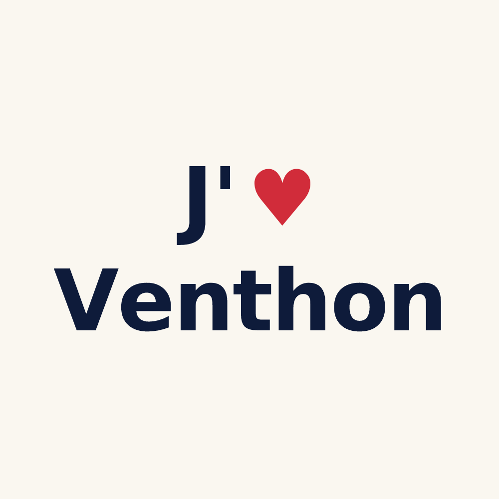 Tasse personnalisée Venthon — design J'aime Venthon
