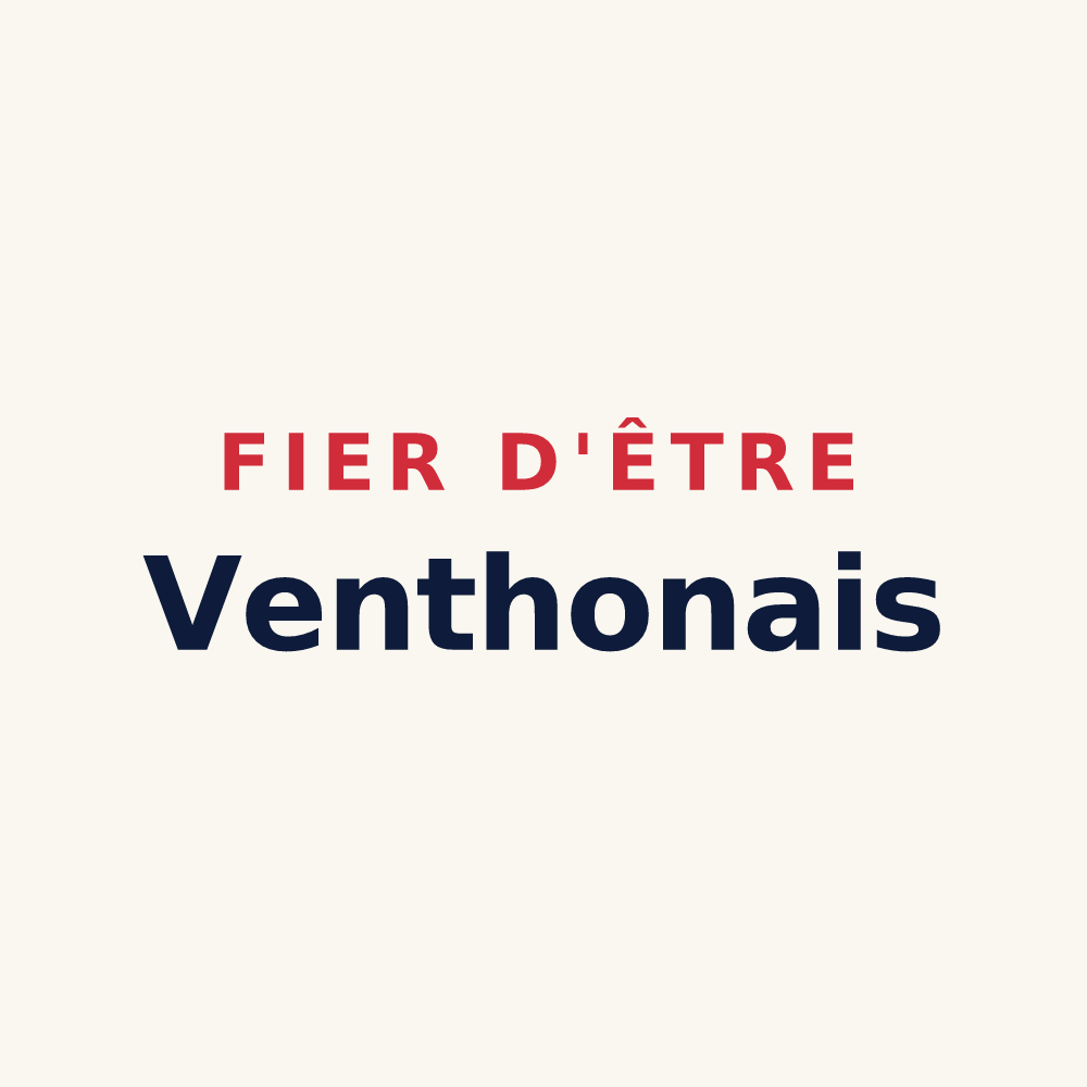 Tasse « Fier d'être Venthonais » — design pour Venthon