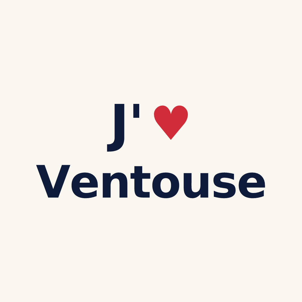 Tasse personnalisée Ventouse — design J'aime Ventouse