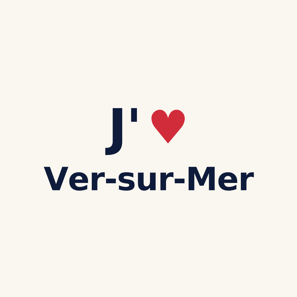 Tasse personnalisée Ver-sur-Mer — design J'aime Ver-sur-Mer