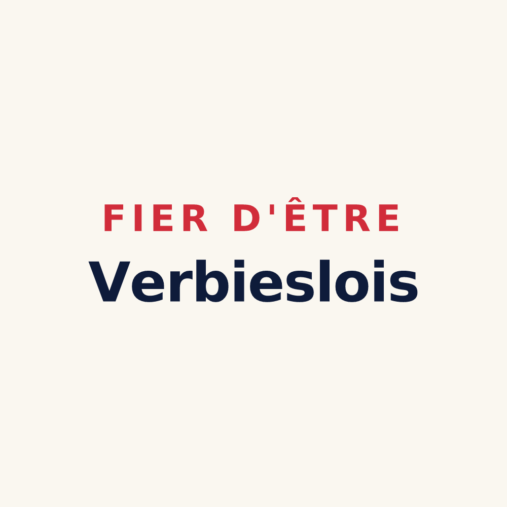 Tasse « Fier d'être Verbieslois » — design pour Verbiesles