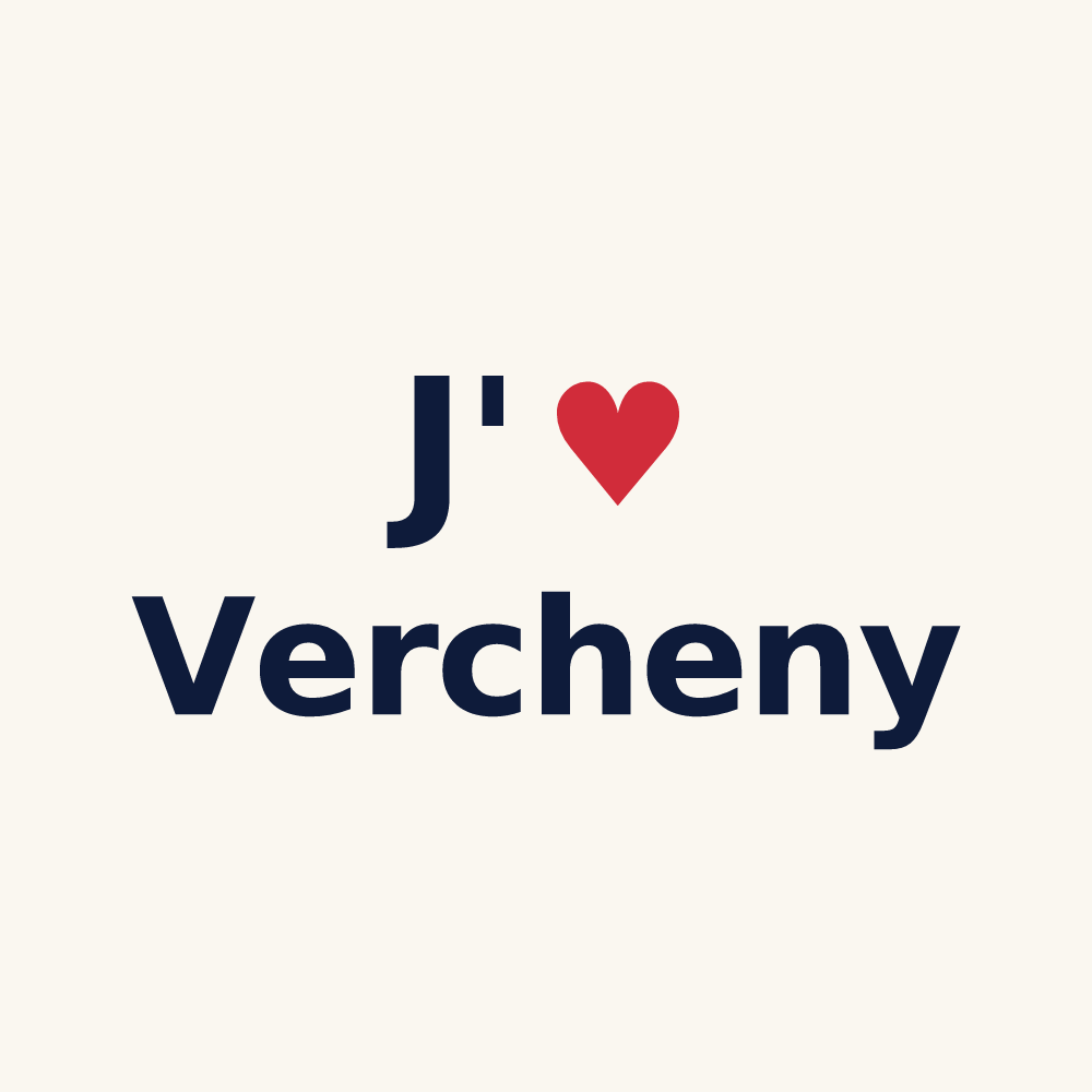 Tasse personnalisée Vercheny — design J'aime Vercheny