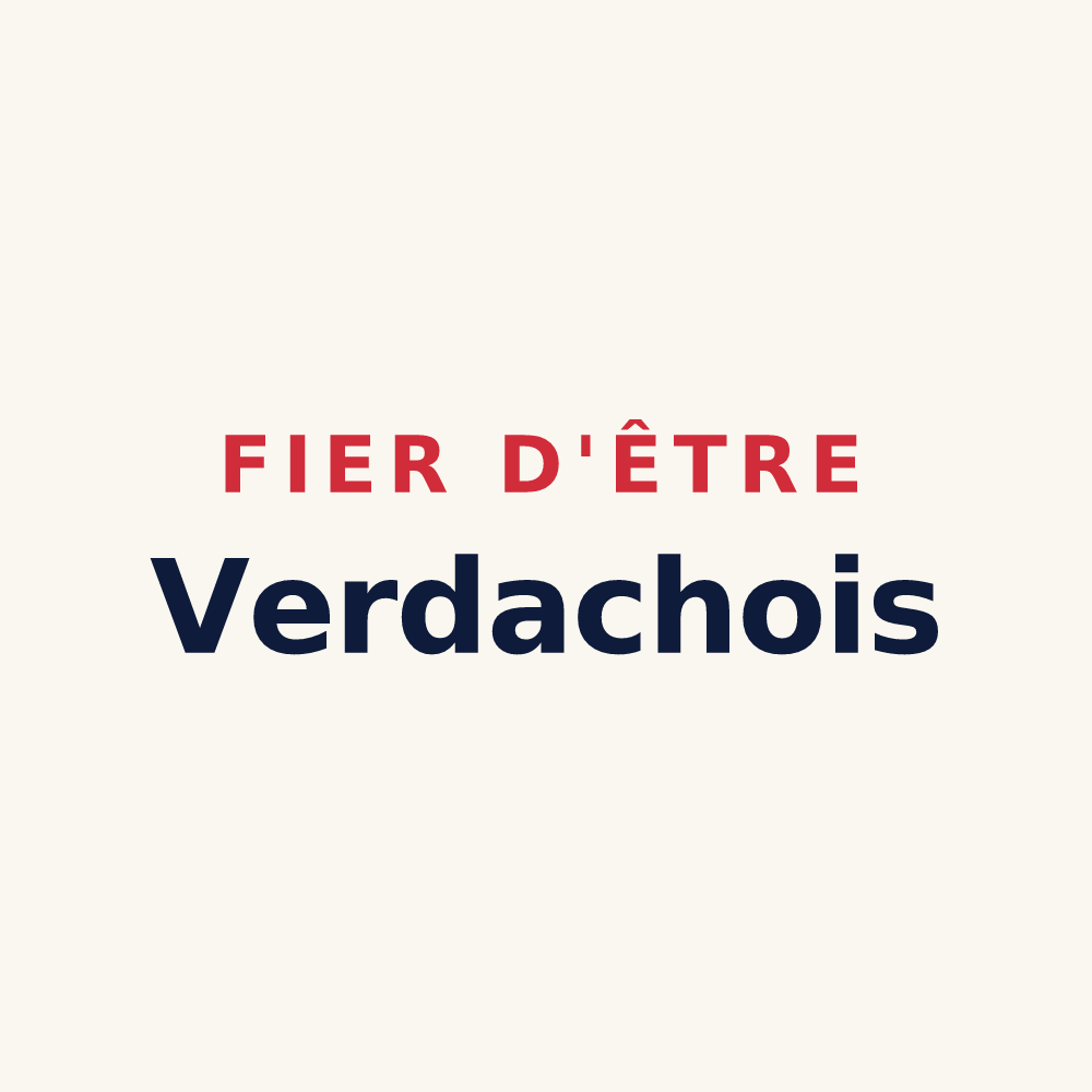Tasse « Fier d'être Verdachois » — design pour Verdaches