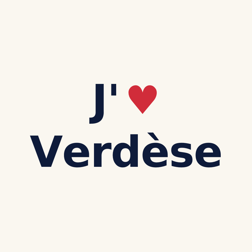 Tasse personnalisée Verdèse — design J'aime Verdèse