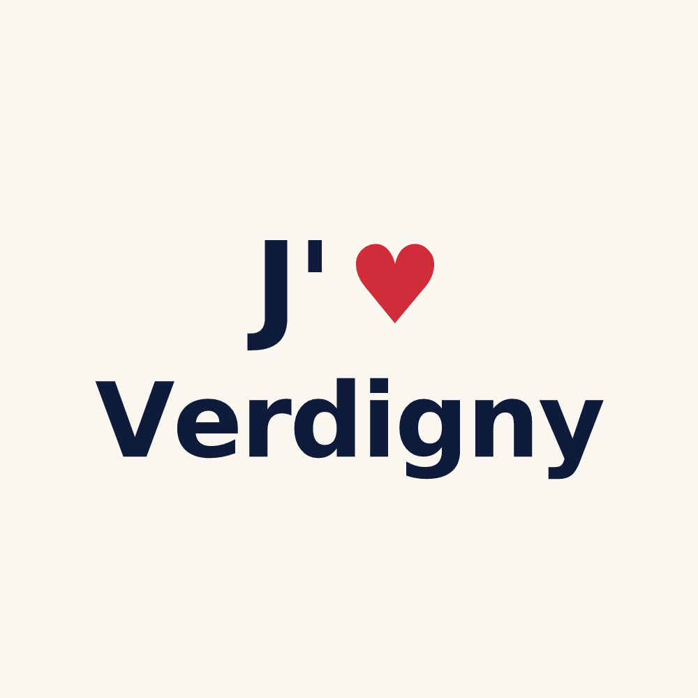 Tasse personnalisée Verdigny — design J'aime Verdigny