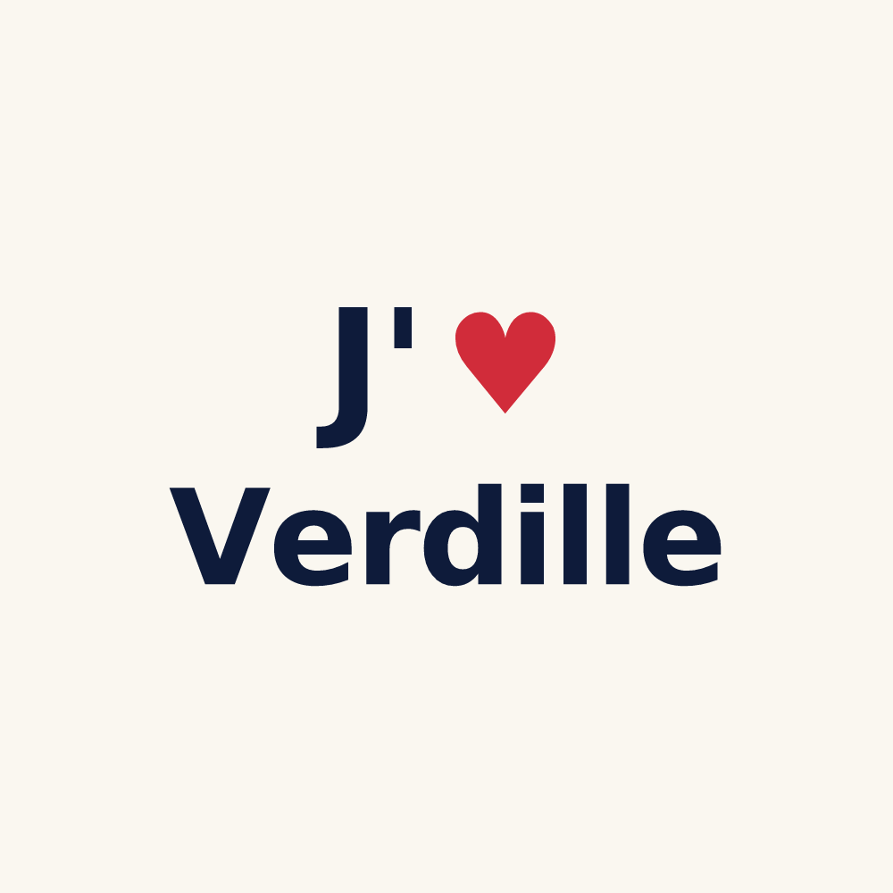 Tasse personnalisée Verdille — design J'aime Verdille