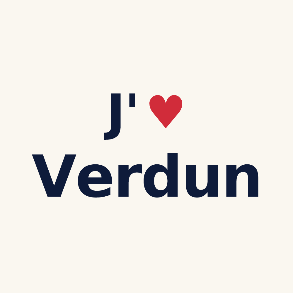 Tasse personnalisée Verdun — design J'aime Verdun