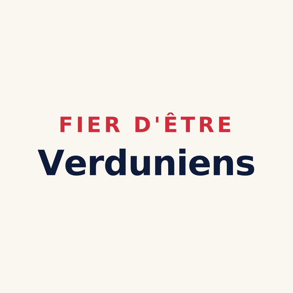 Tasse « Fier d'être Verduniens » — design pour Verdun