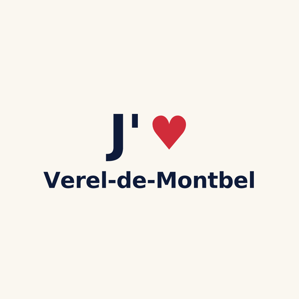 Tasse personnalisée Verel-de-Montbel — design J'aime Verel-de-Montbel