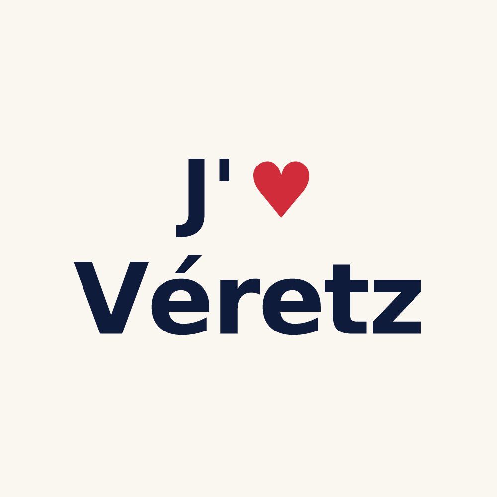 Tasse personnalisée Véretz — design J'aime Véretz
