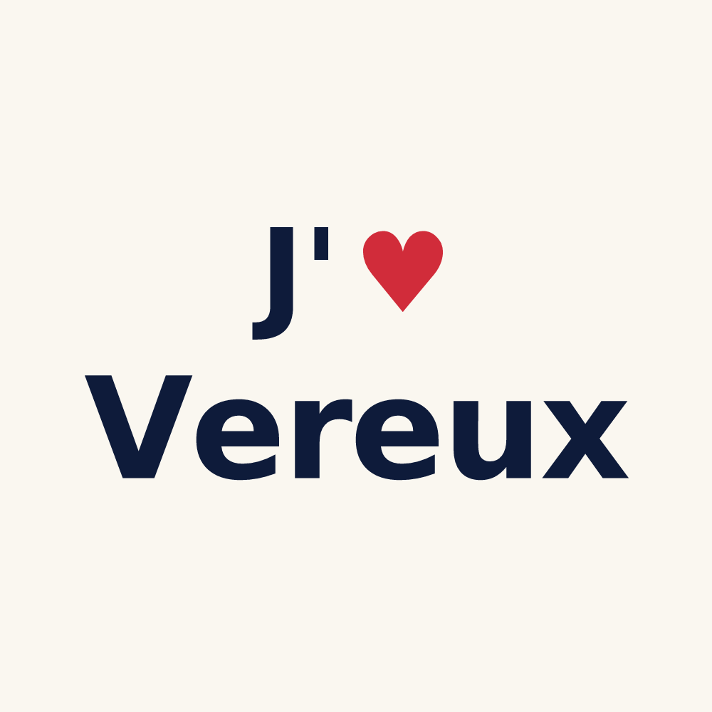 Tasse personnalisée Vereux — design J'aime Vereux