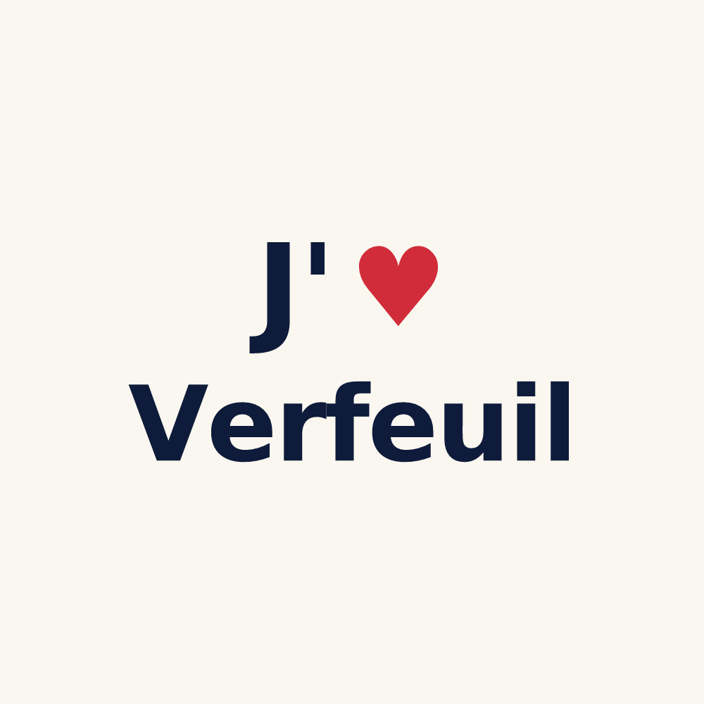Tasse personnalisée Verfeuil — design J'aime Verfeuil