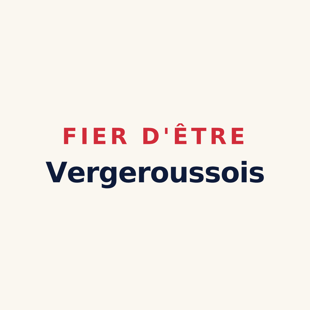 Tasse « Fier d'être Vergeroussois » — design pour Vergeroux