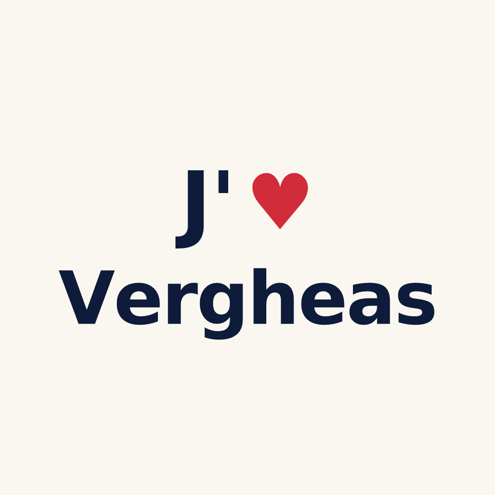 Tasse personnalisée Vergheas — design J'aime Vergheas