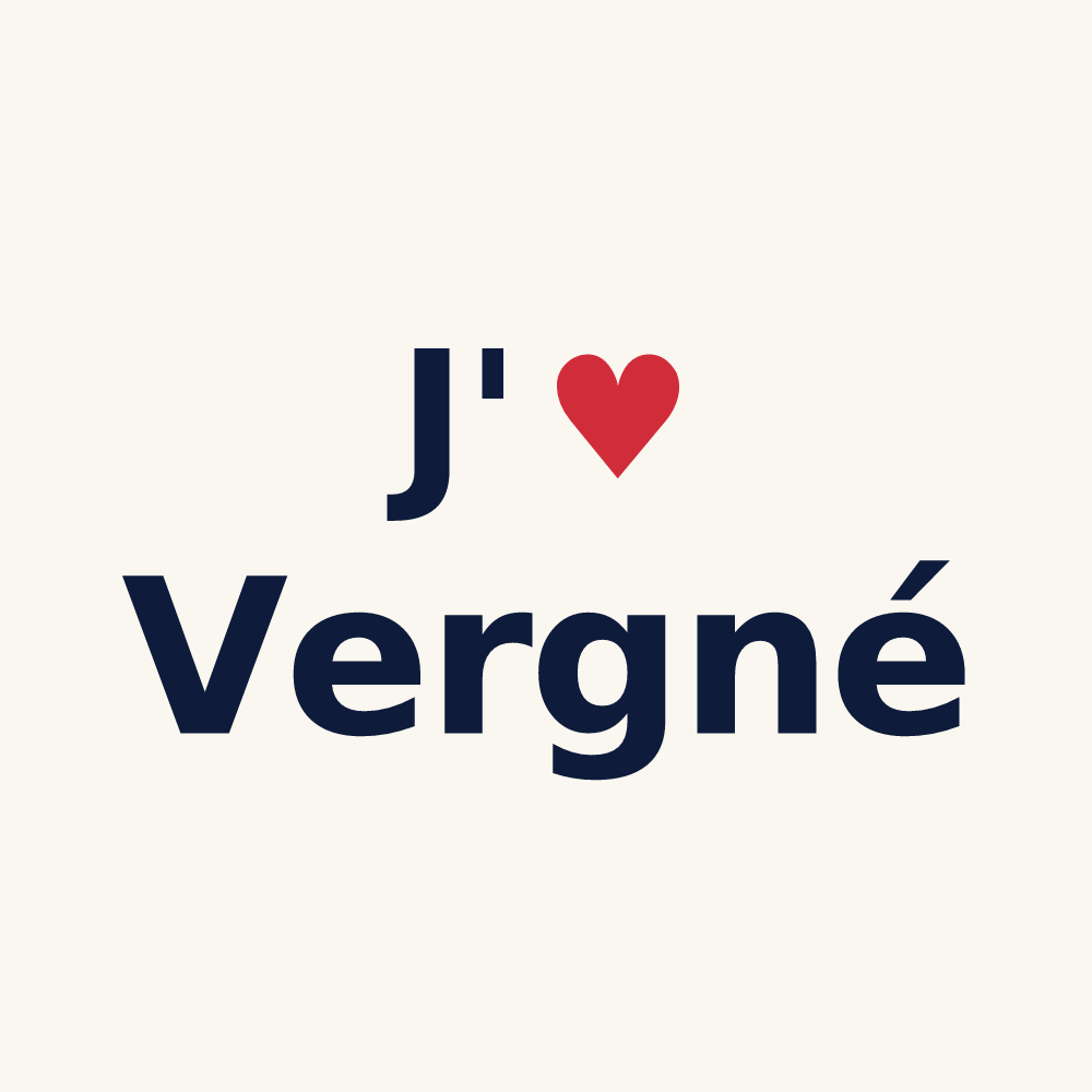 Tasse personnalisée Vergné — design J'aime Vergné