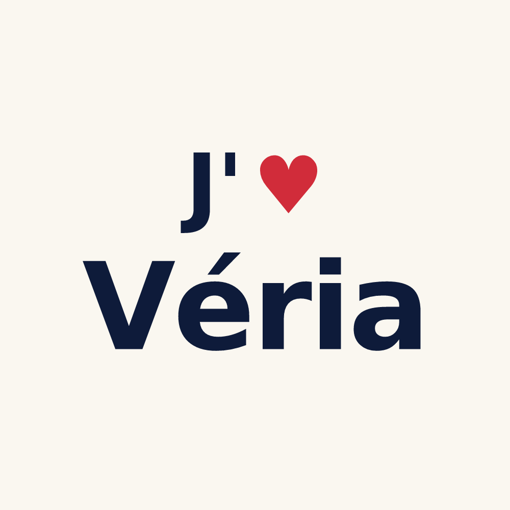 Tasse personnalisée Véria — design J'aime Véria
