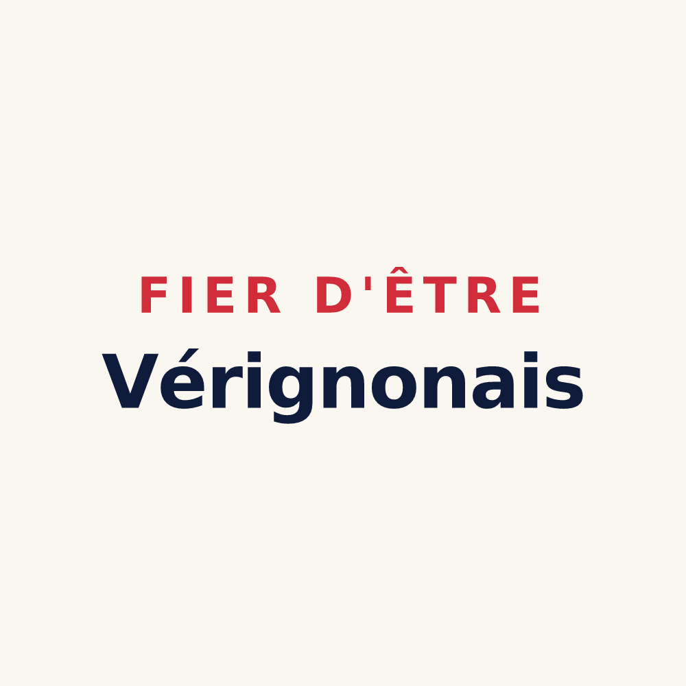 Tasse « Fier d'être Vérignonais » — design pour Vérignon