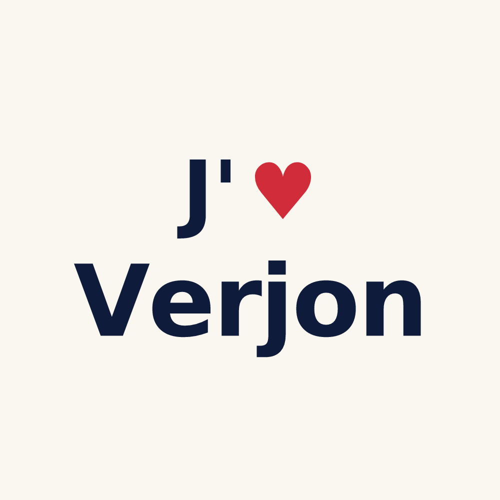 Tasse personnalisée Verjon — design J'aime Verjon