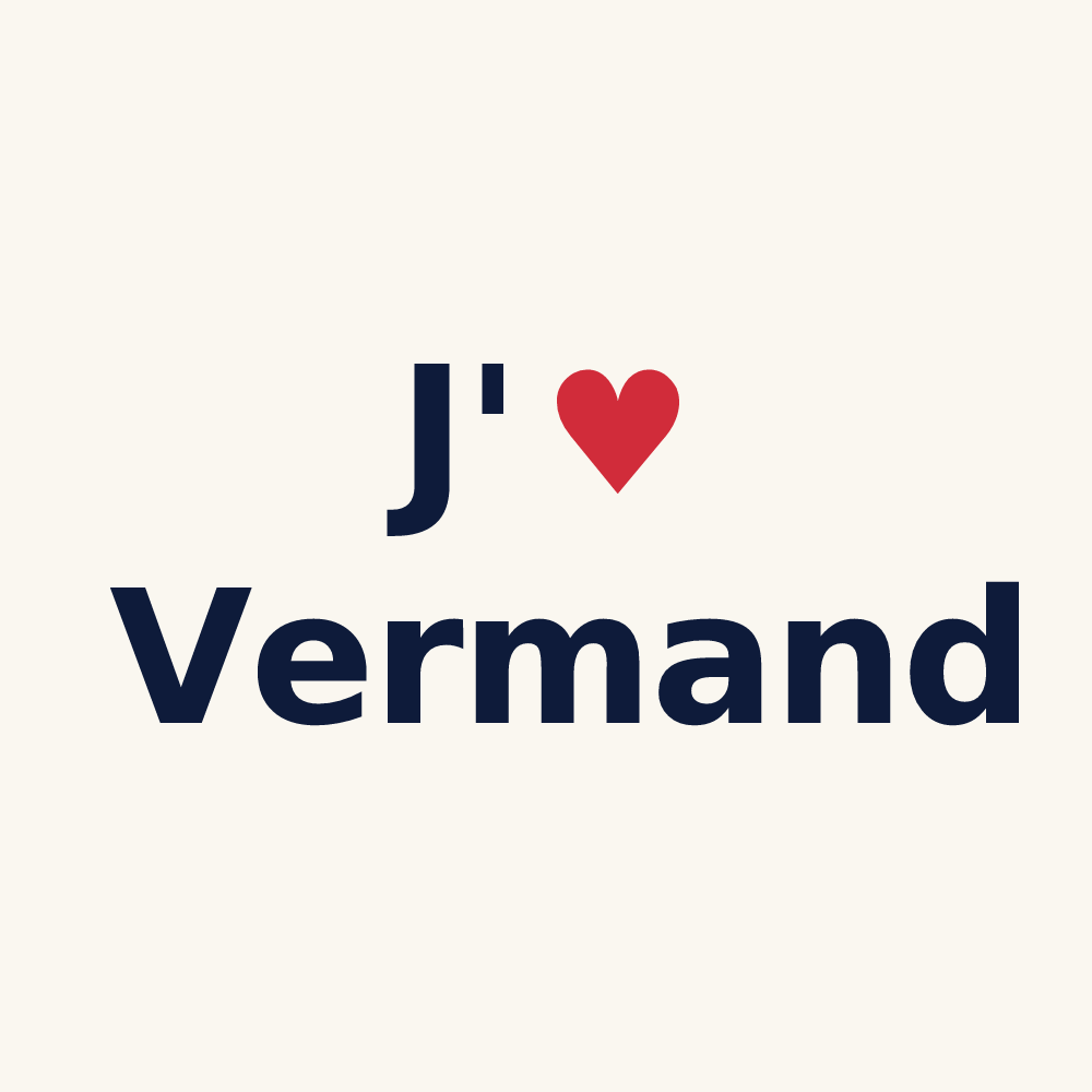 Tasse personnalisée Vermand — design J'aime Vermand