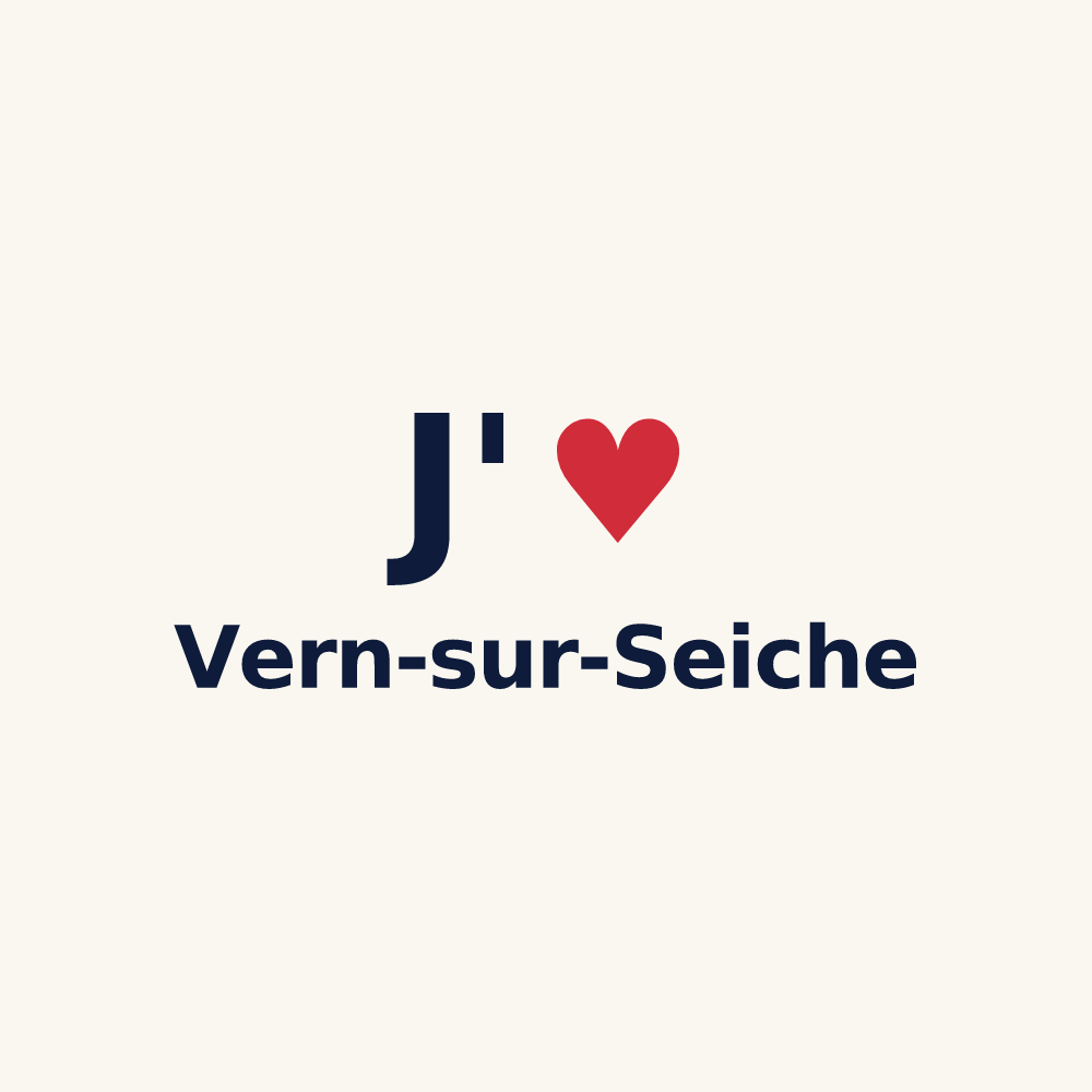 Tasse personnalisée Vern-sur-Seiche — design J'aime Vern-sur-Seiche