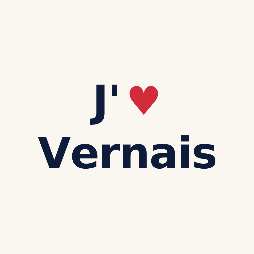 Tasse personnalisée Vernais — design J'aime Vernais