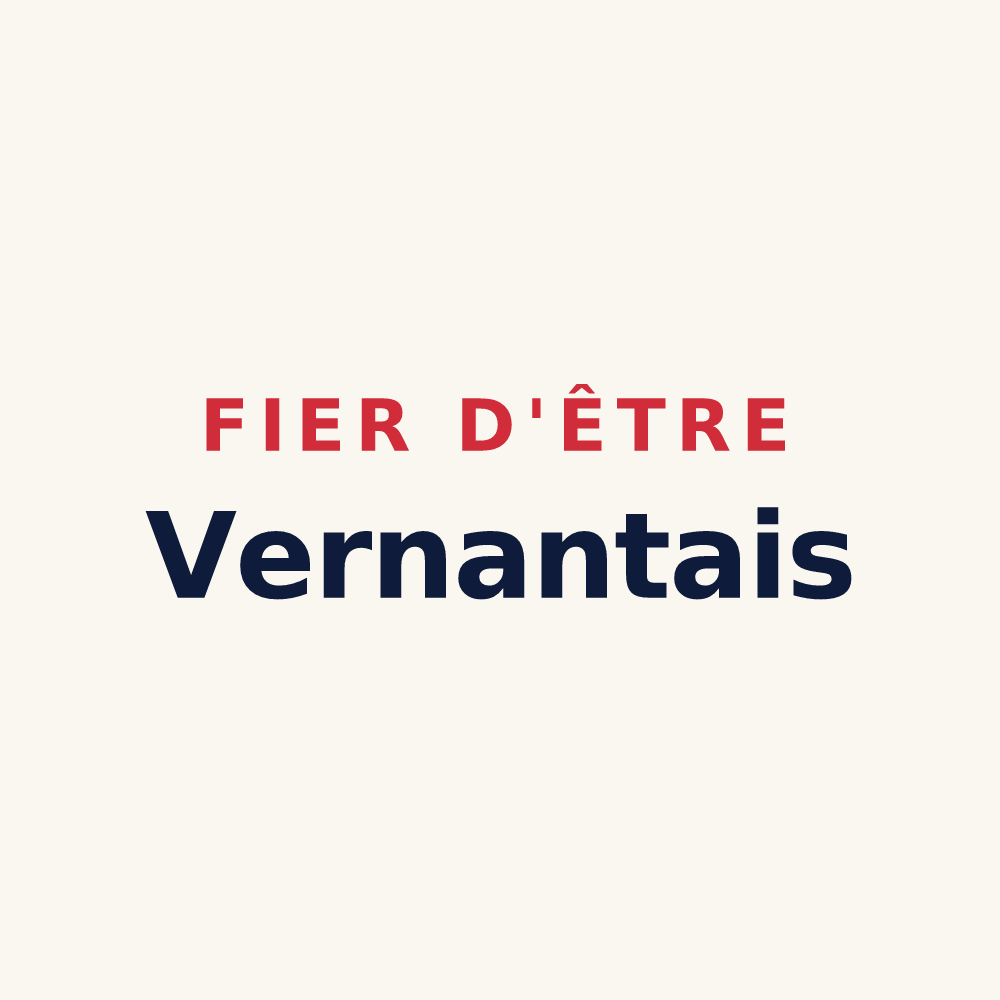 Tasse « Fier d'être Vernantais » — design pour Vernantes