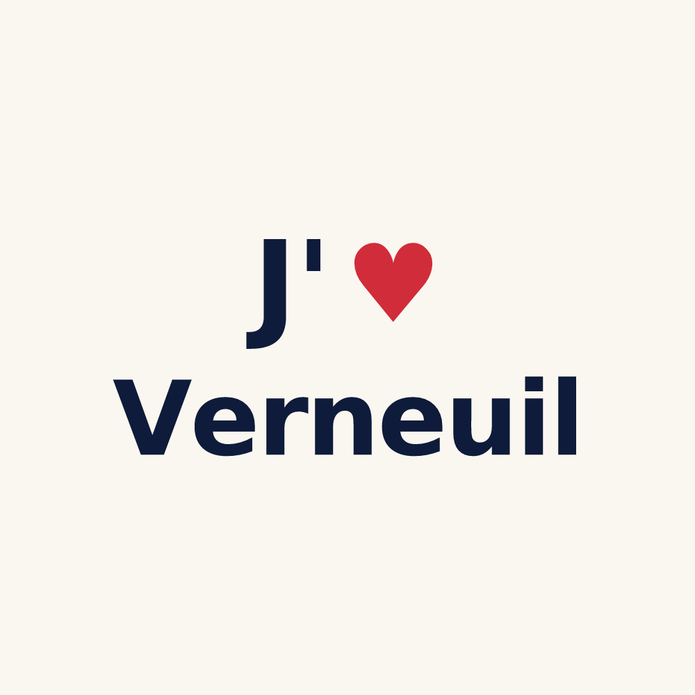 Tasse personnalisée Verneuil — design J'aime Verneuil