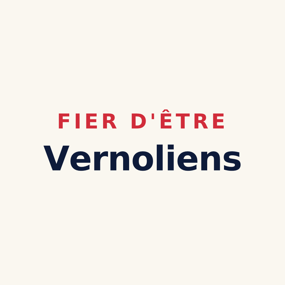 Tasse « Fier d'être Vernoliens » — design pour Verneuil d'Avre et d'Iton
