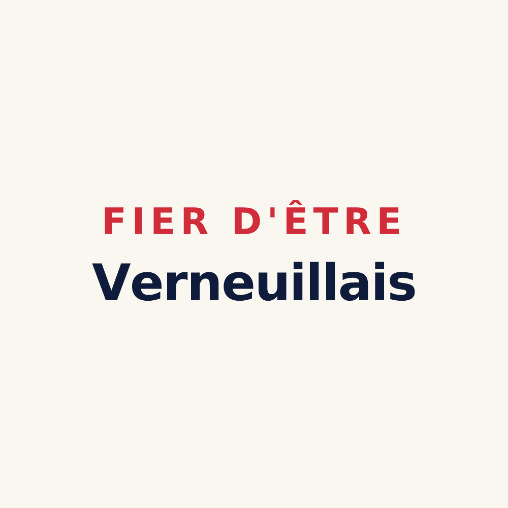 Tasse « Fier d'être Verneuillais » — design pour Verneuil-l'Étang