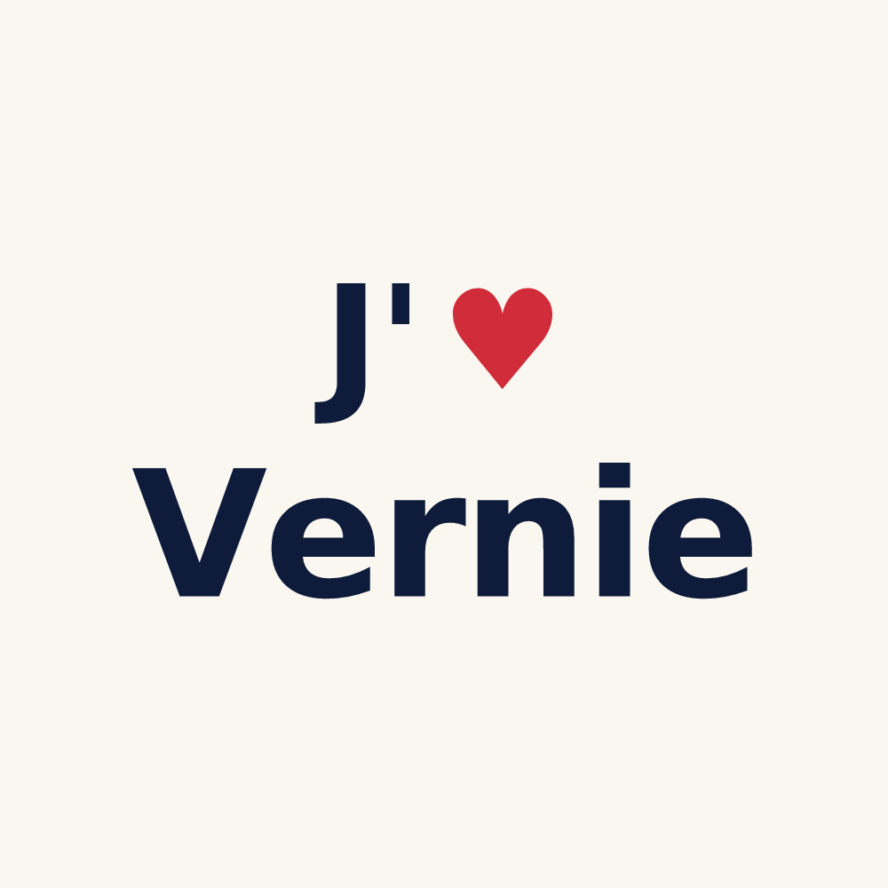 Tasse personnalisée Vernie — design J'aime Vernie