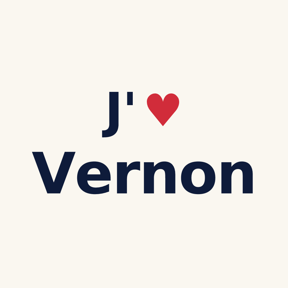 Tasse personnalisée Vernon — design J'aime Vernon