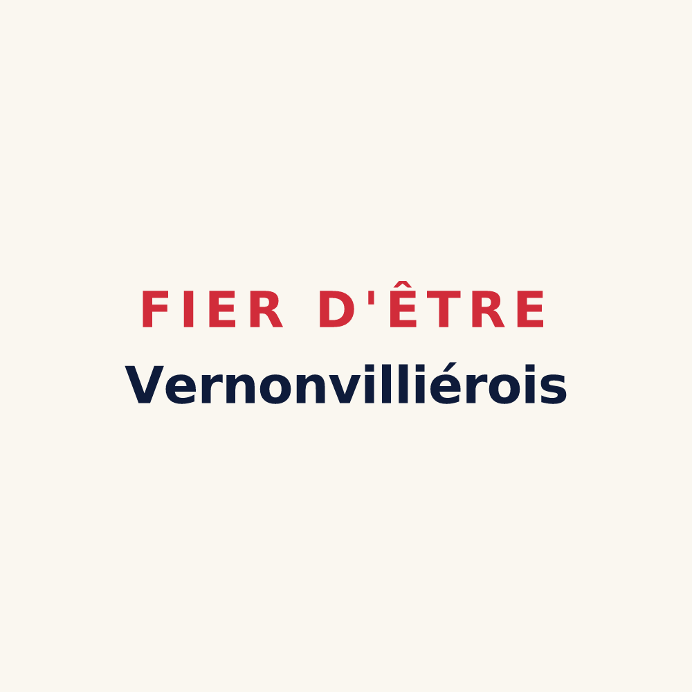 Tasse « Fier d'être Vernonvilliérois » — design pour Vernonvilliers