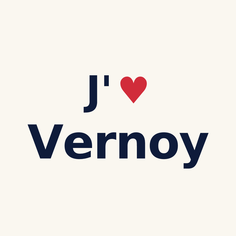 Tasse personnalisée Vernoy — design J'aime Vernoy
