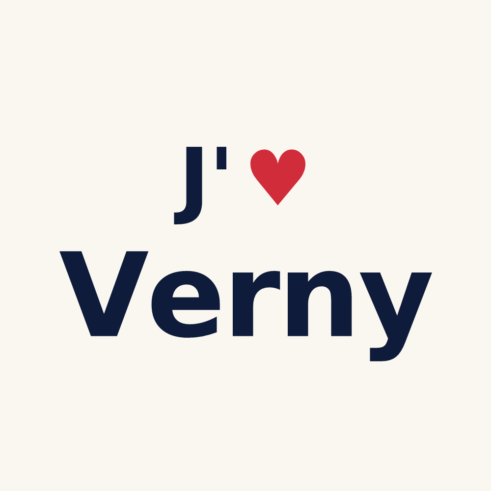 Tasse personnalisée Verny — design J'aime Verny