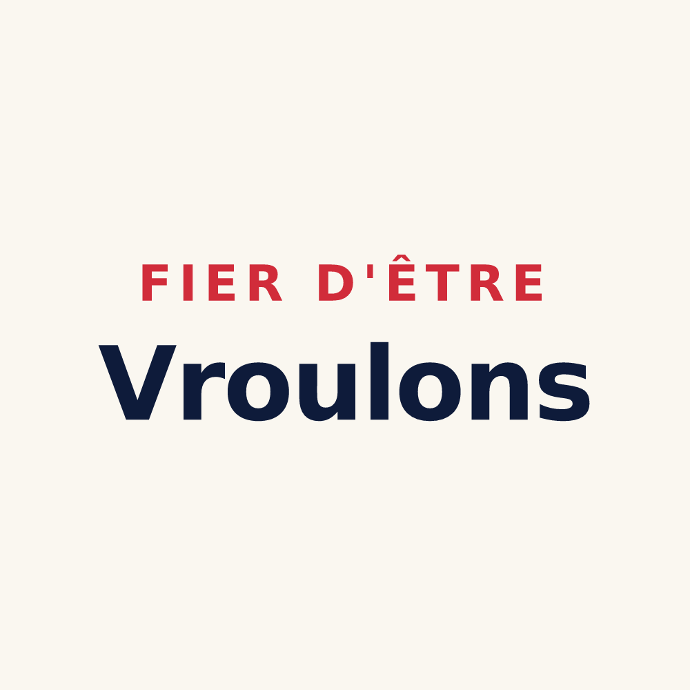 Tasse « Fier d'être Vroulons » — design pour Verosvres