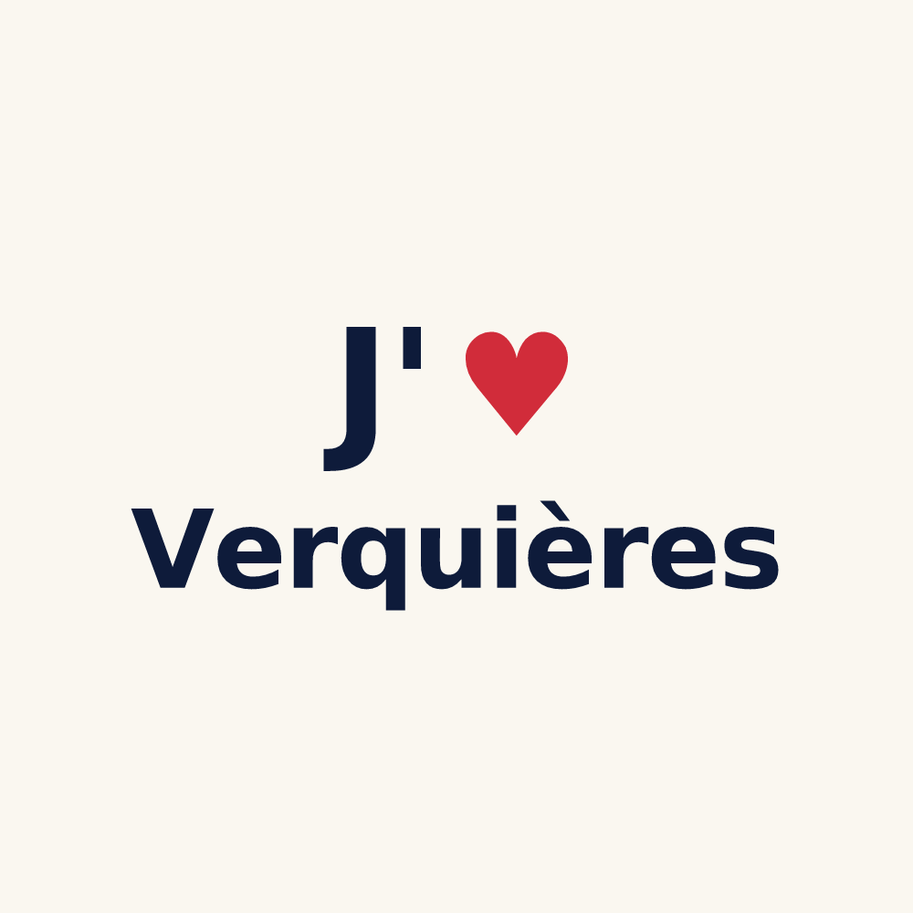 Tasse personnalisée Verquières — design J'aime Verquières