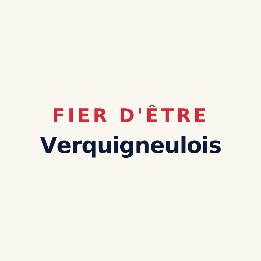 Tasse « Fier d'être Verquigneulois » — design pour Verquigneul