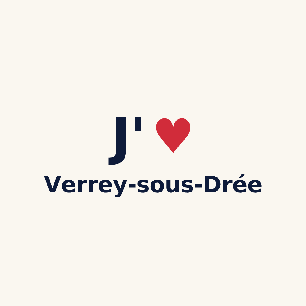 Tasse personnalisée Verrey-sous-Drée — design J'aime Verrey-sous-Drée