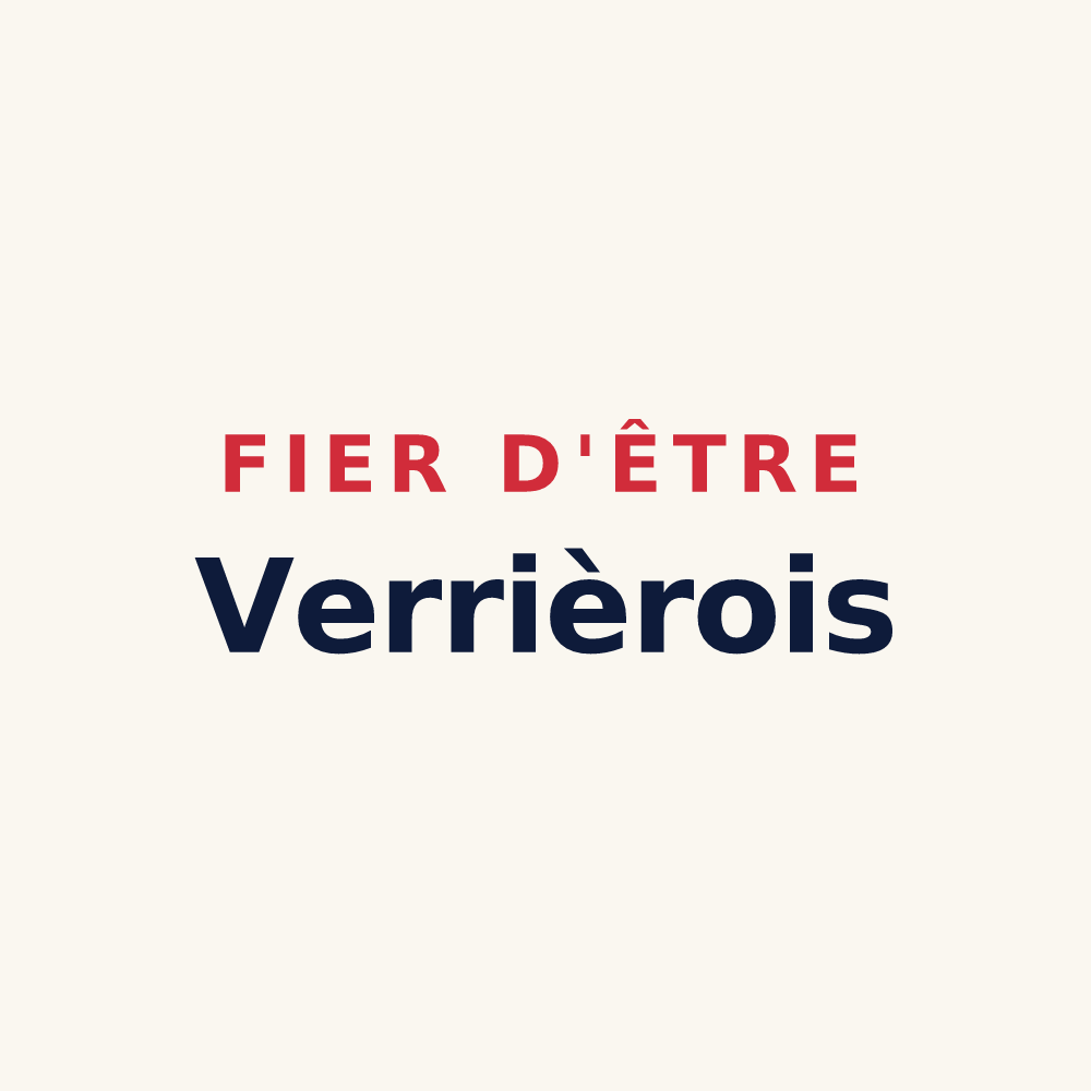 Tasse « Fier d'être Verrièrois » — design pour Verrières-en-Forez