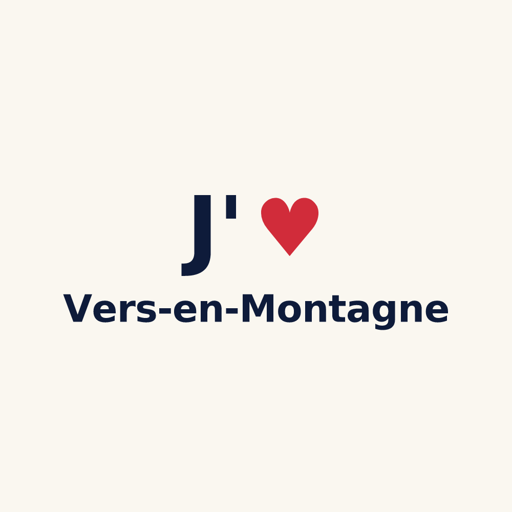 Tasse personnalisée Vers-en-Montagne — design J'aime Vers-en-Montagne
