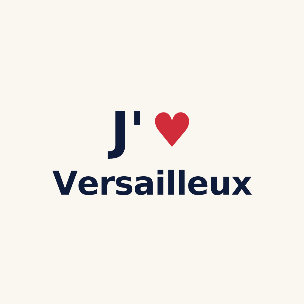 Tasse personnalisée Versailleux — design « J'aime Versailleux » imprimé sur la tasse