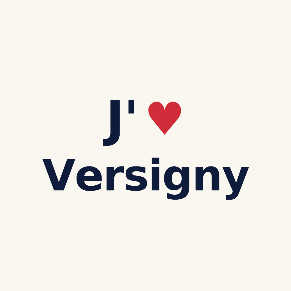 Tasse personnalisée Versigny — design J'aime Versigny