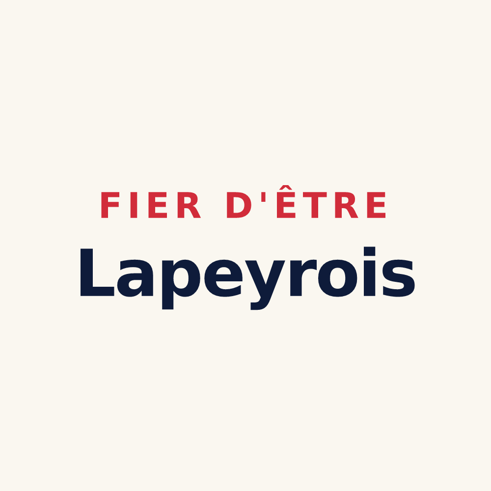 Tasse « Fier d'être Lapeyrois » — design pour Versols-et-Lapeyre