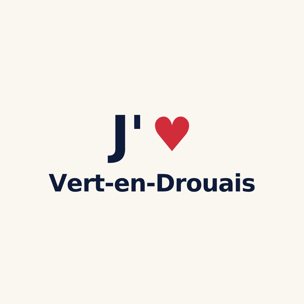 Tasse personnalisée Vert-en-Drouais — design J'aime Vert-en-Drouais