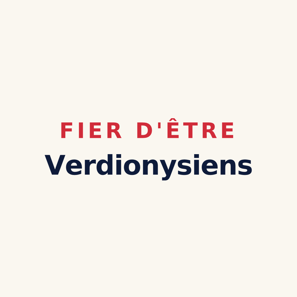 Tasse « Fier d'être Verdionysiens » — design pour Vert-Saint-Denis