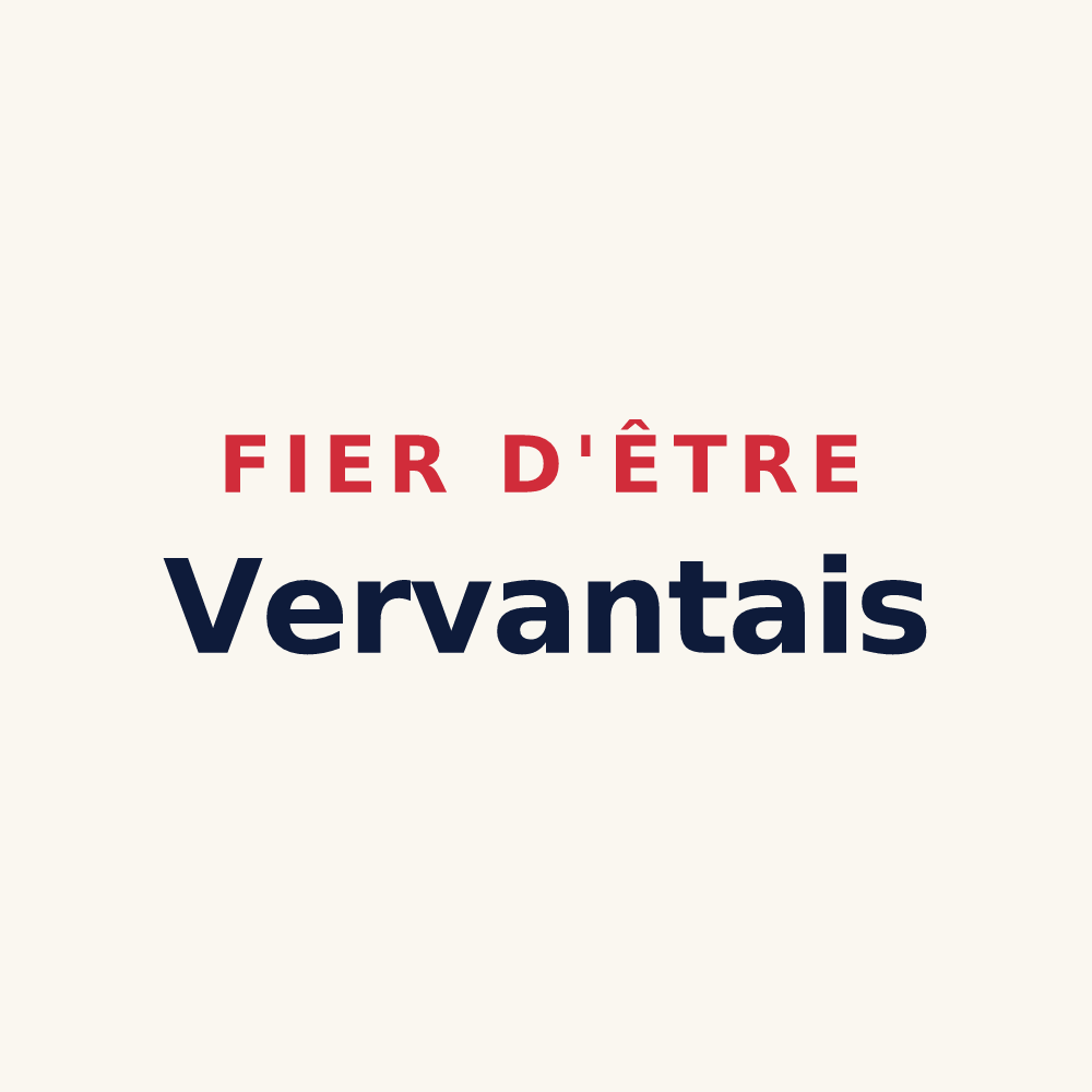 Tasse « Fier d'être Vervantais » — design pour Vervant